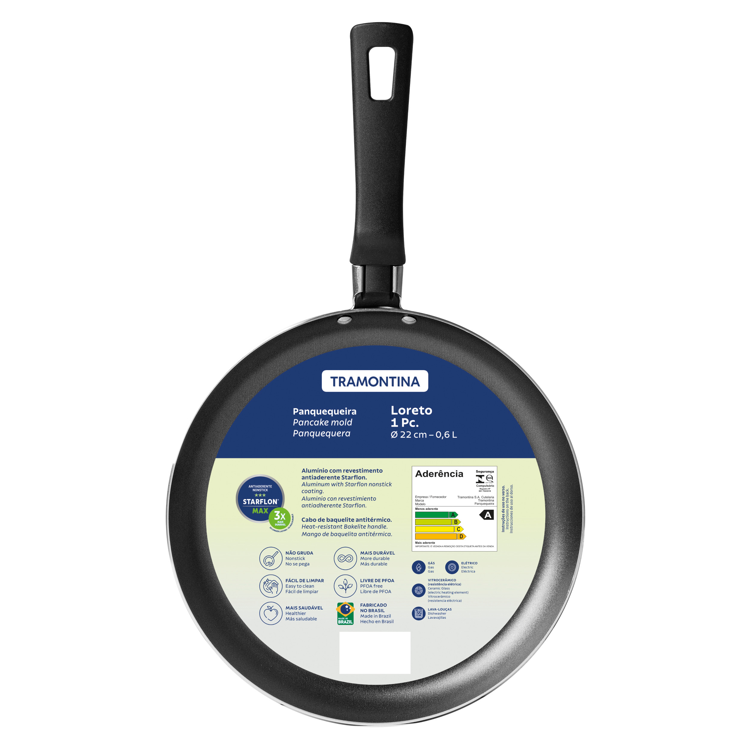 Panquequera Tramontina Loreto 22 Cm