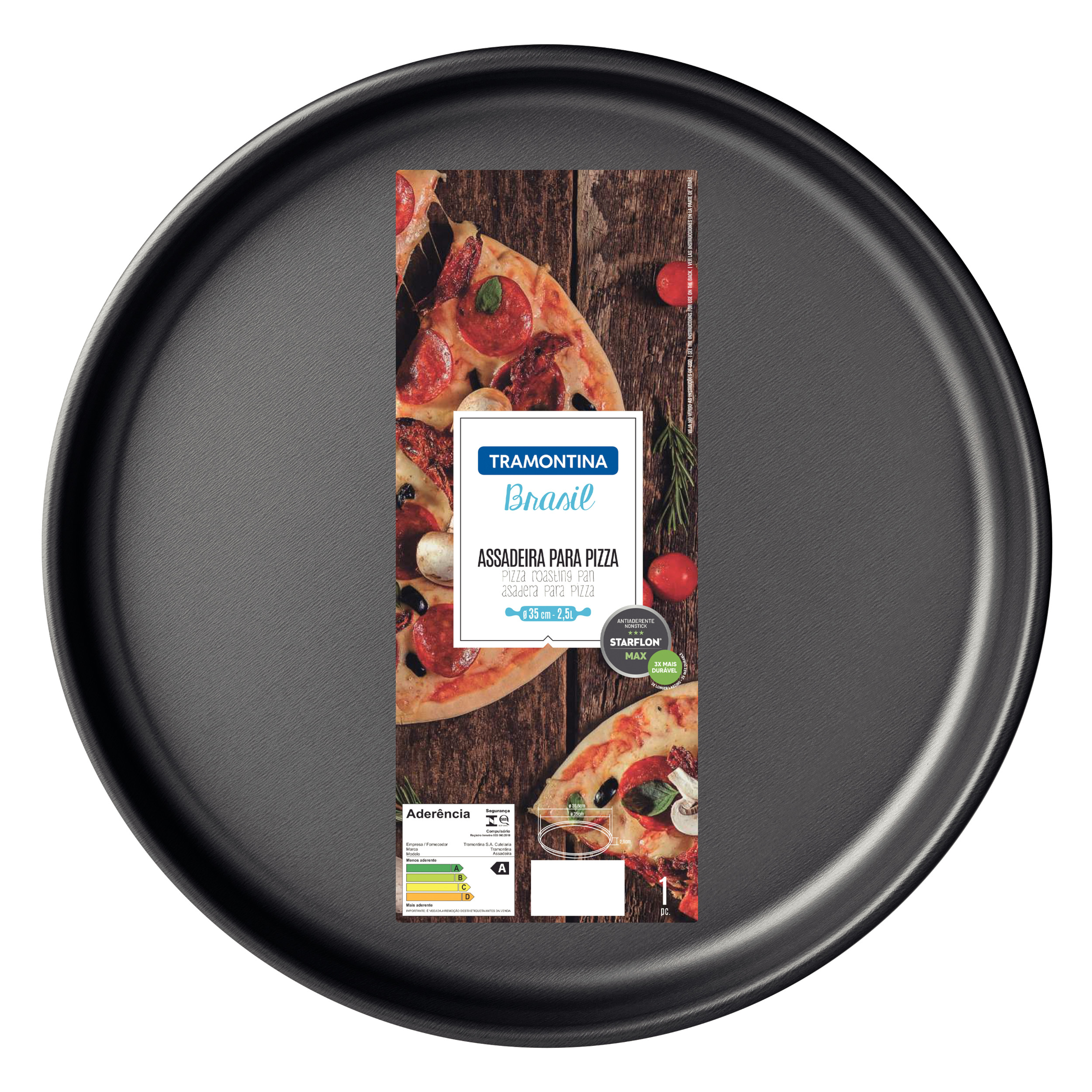 Asadera Redonda Tramontina Brasil 35 Cm