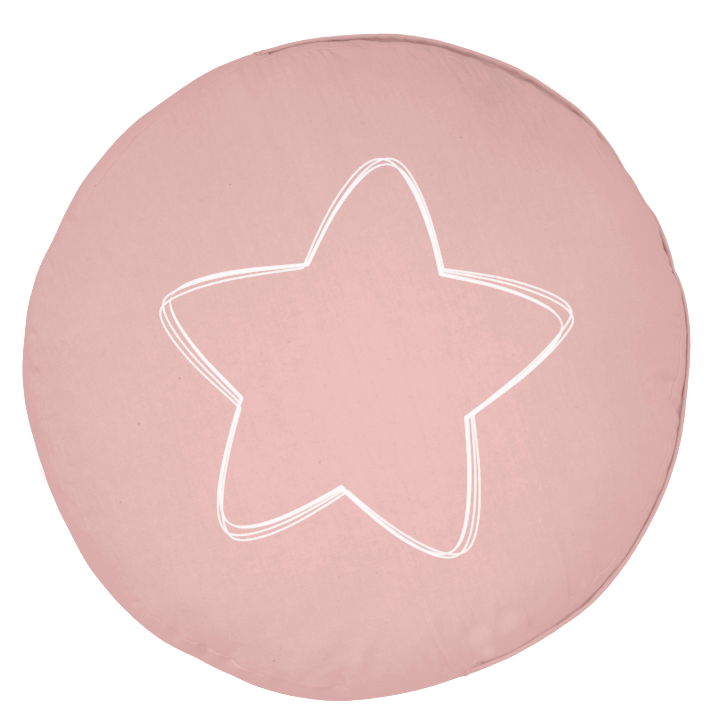 Puff Tusor 80 Cm VH Fabrics Rosa