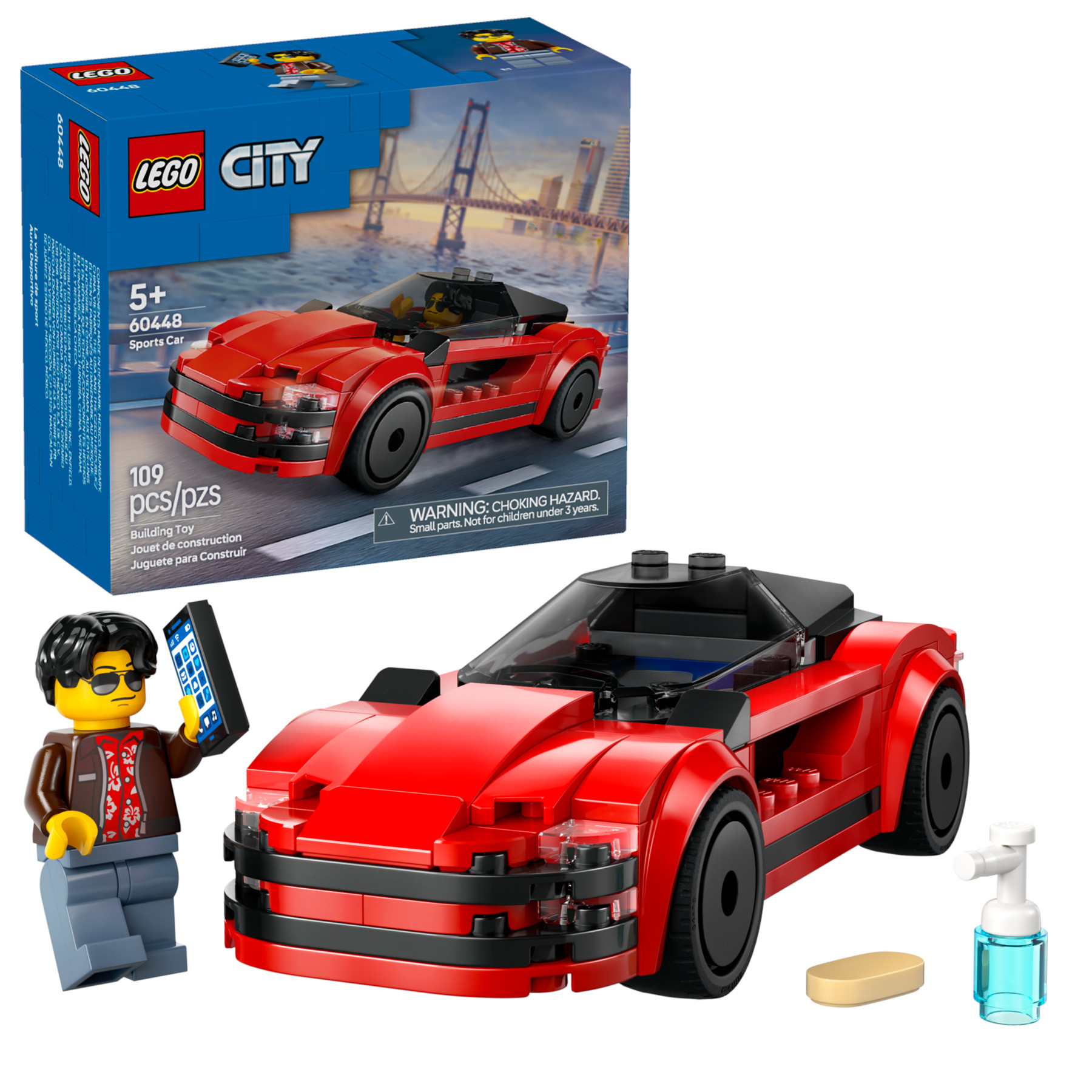 Auto Deportivo Rojo Lego 109 Piezas