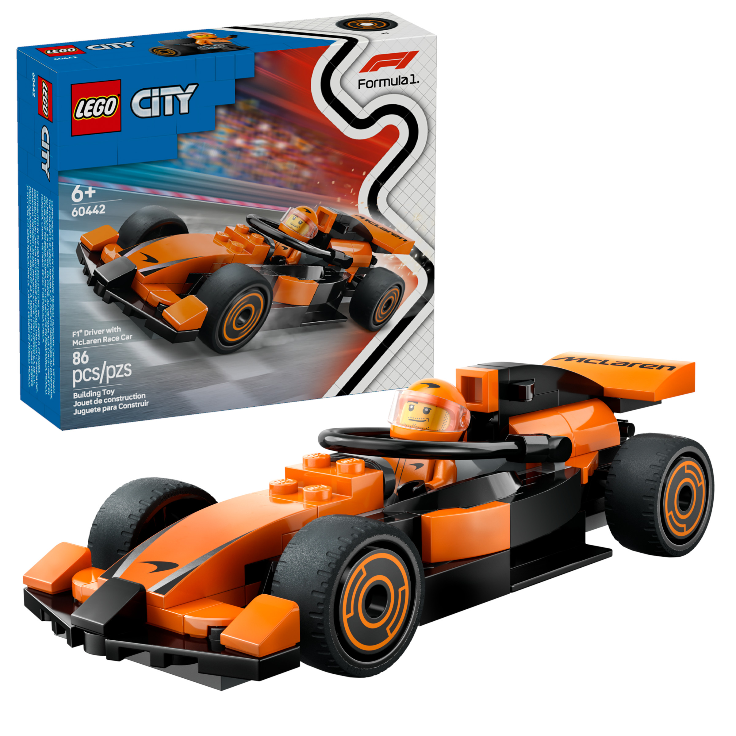 Mclaren F1 con Piloto Lego 86 Piezas