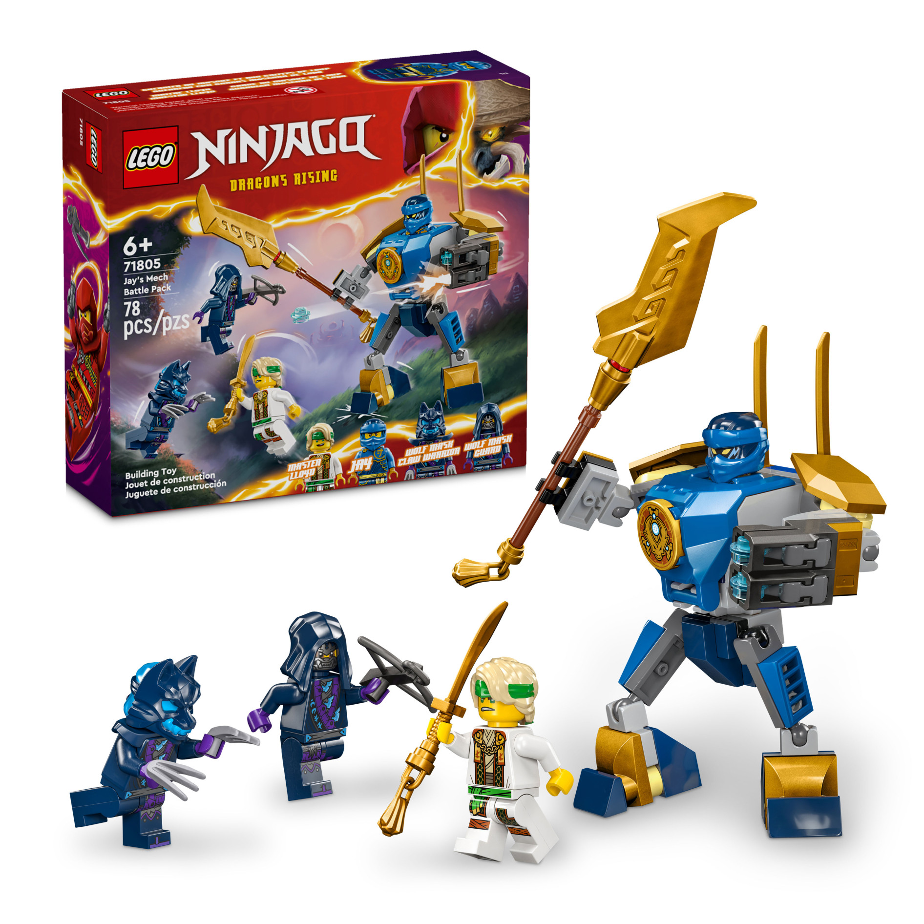 Set Combate Mech de Jay Lego 78 Piezas