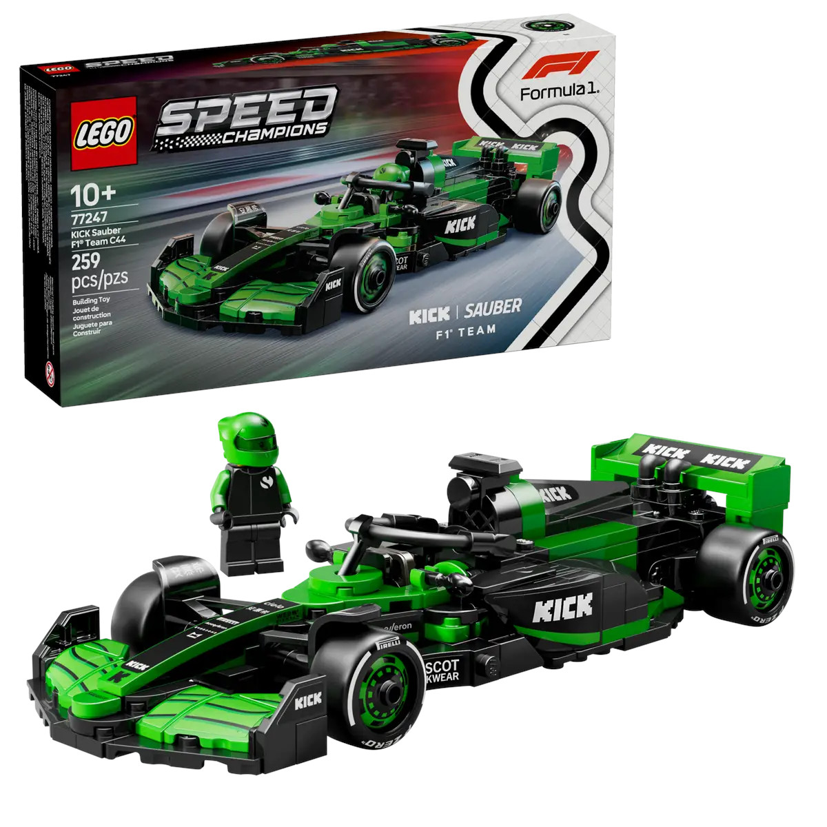 Auto Kick Sauber F1 Lego 259 Piezas