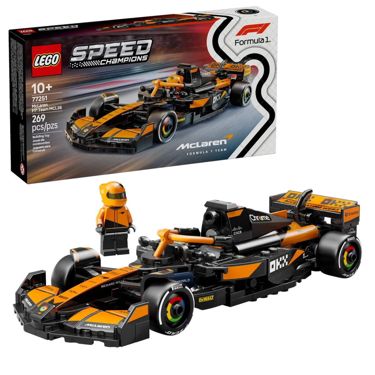 Auto Mclaren F1 Lego 269 Piezas