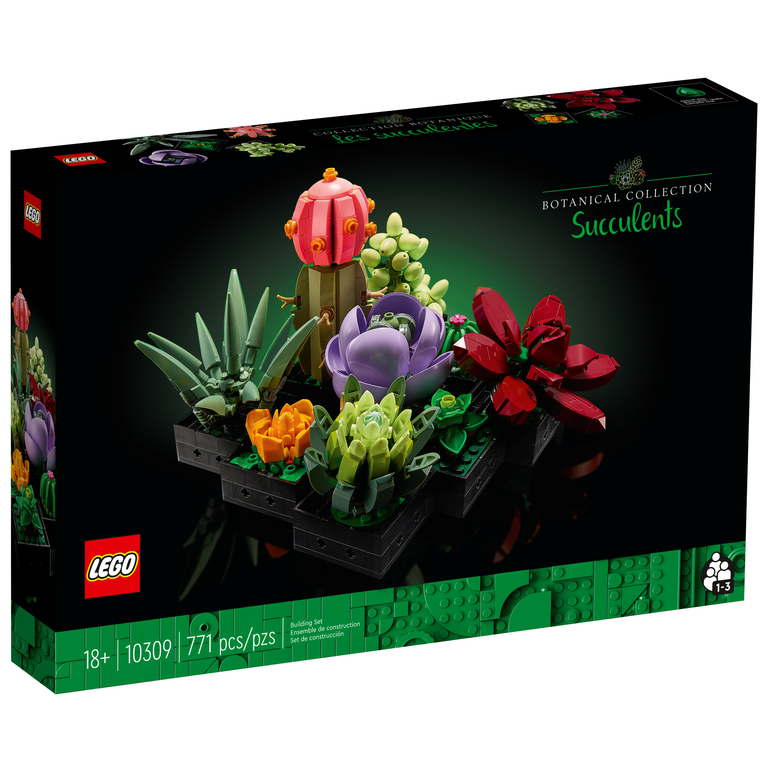 Flores Suculentas Lego 771 Piezas