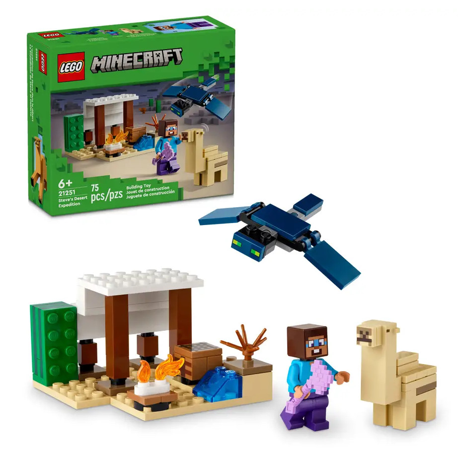 Expedición de Steve Desierto Lego 75 Piezas