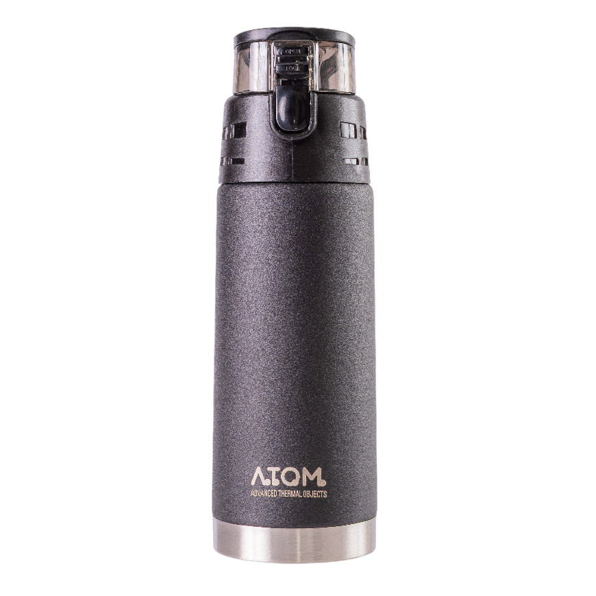 Botella Térmica Atom 850ml Acero Inoxidable Negra