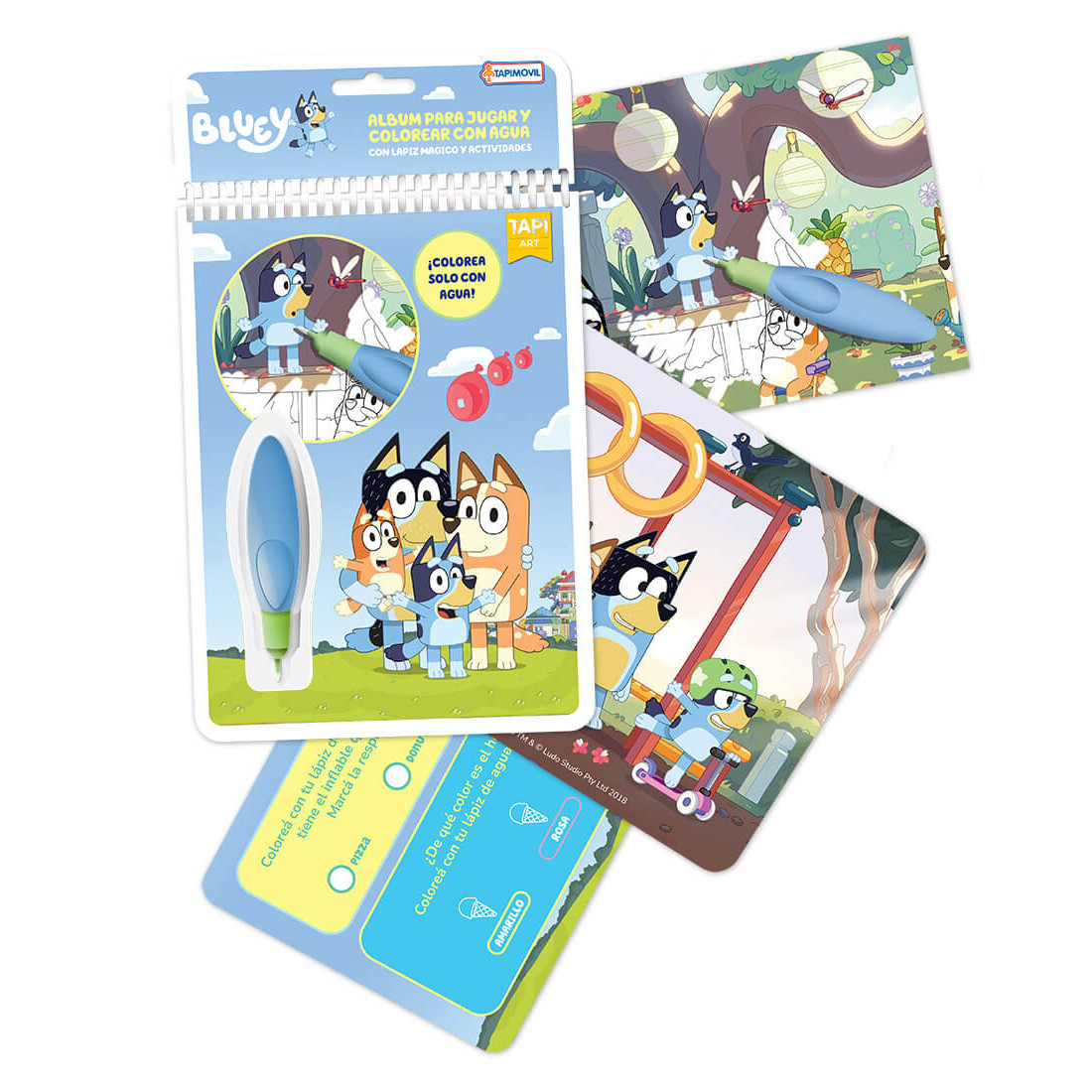 Libro Mágico para Pintar con Agua Bluey