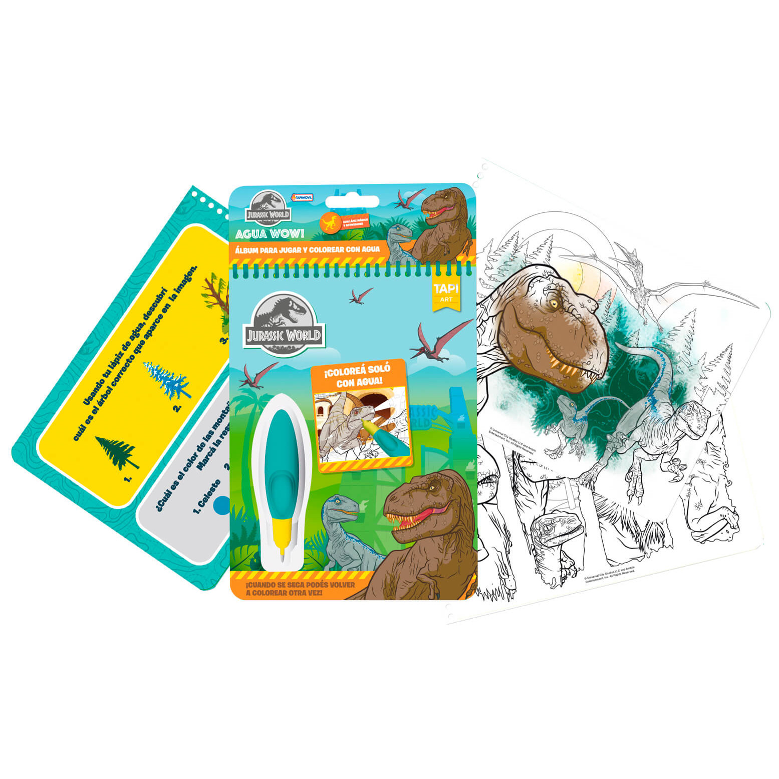 Libro Mágico para Pintar con Agua Jurassic World