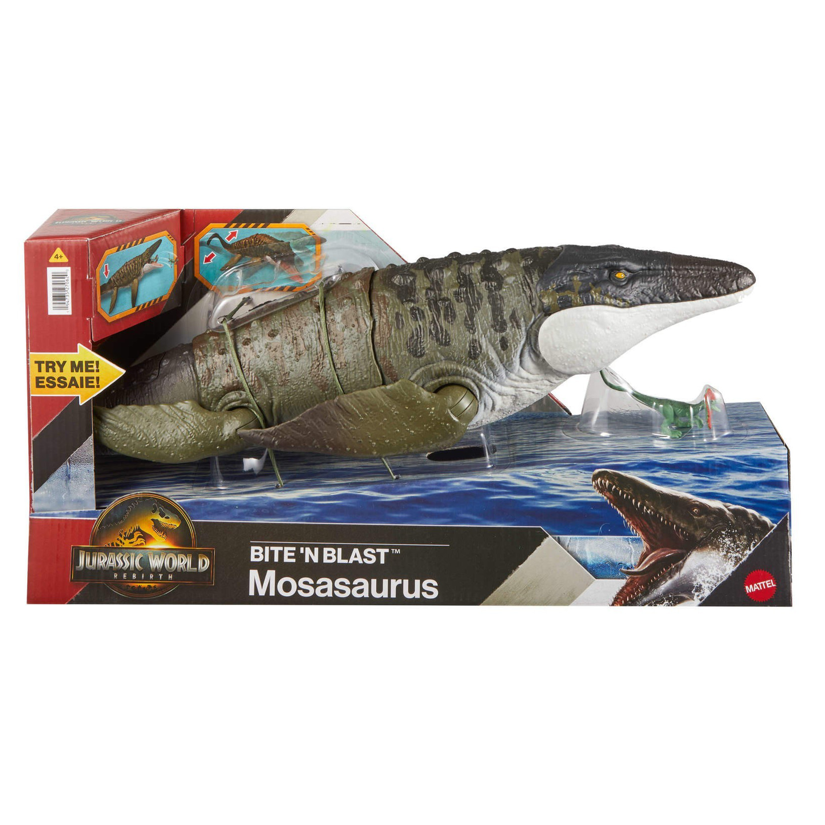 Dinosaurio Mosasaurus con Función de Mordida y Lanzamiento