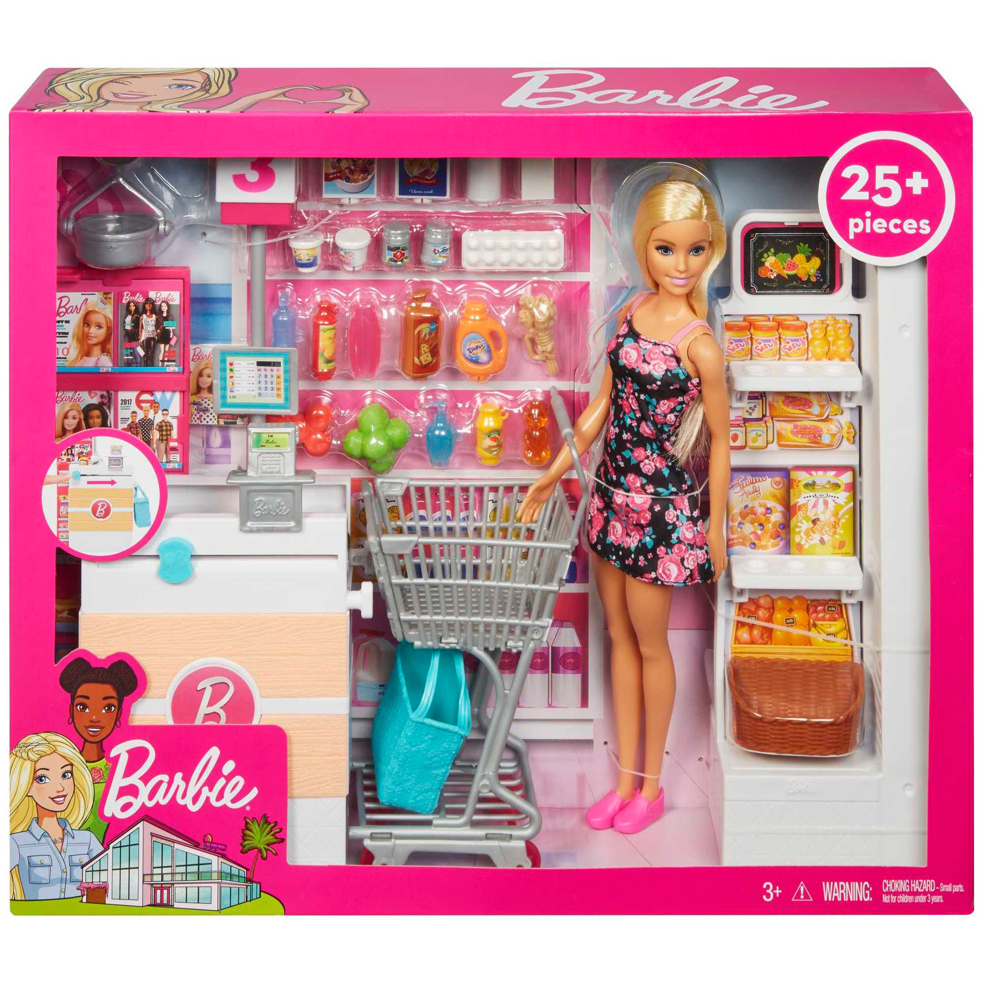 Muñeca Barbie Set Supermercado