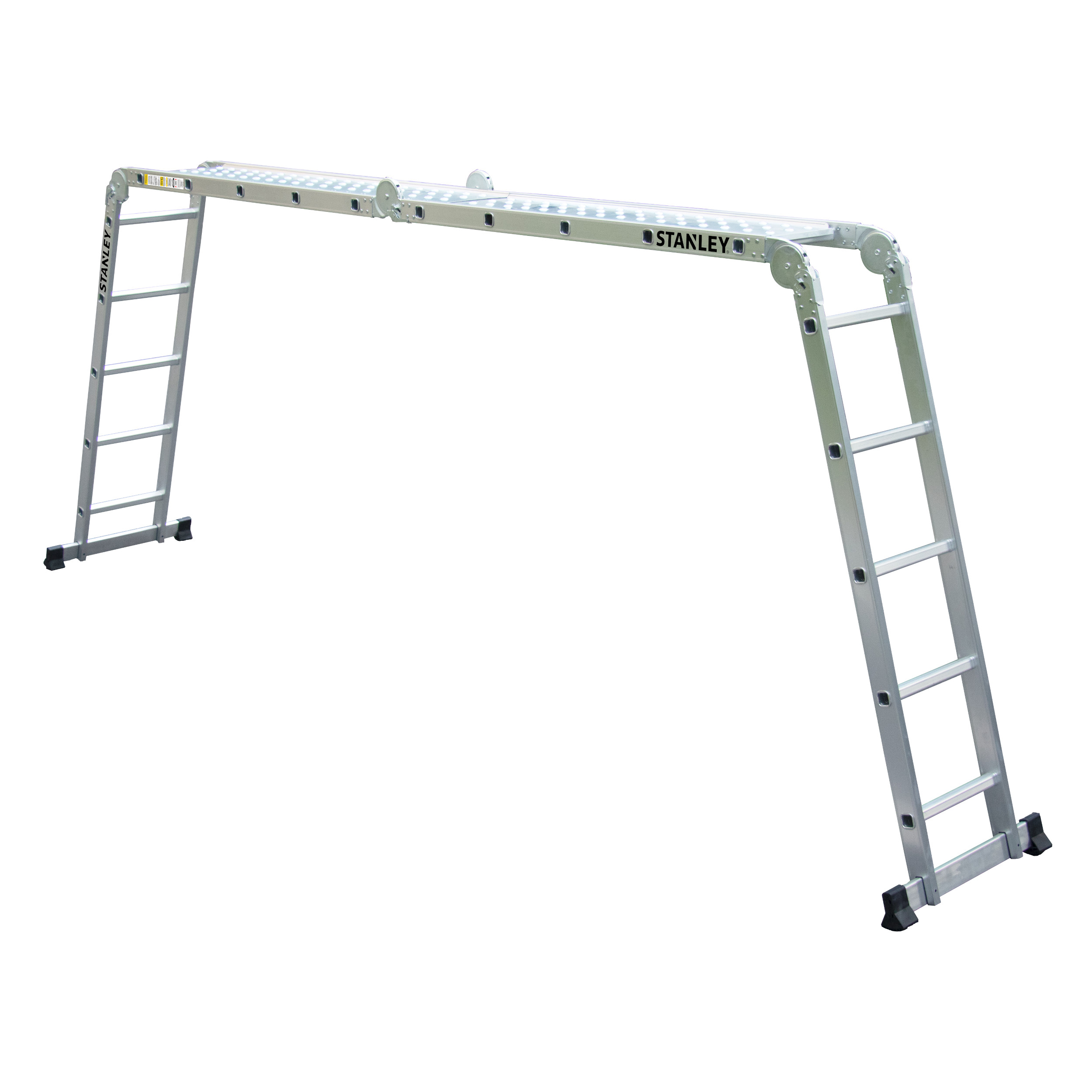 Escalera de Aluminio Stanley Articulada 4X5 + Plataforma