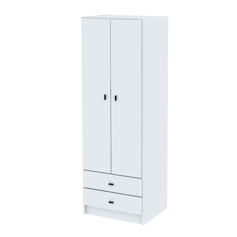 Placard Centro Estant 2 Puertas 2 Cajones Blanco R2BL