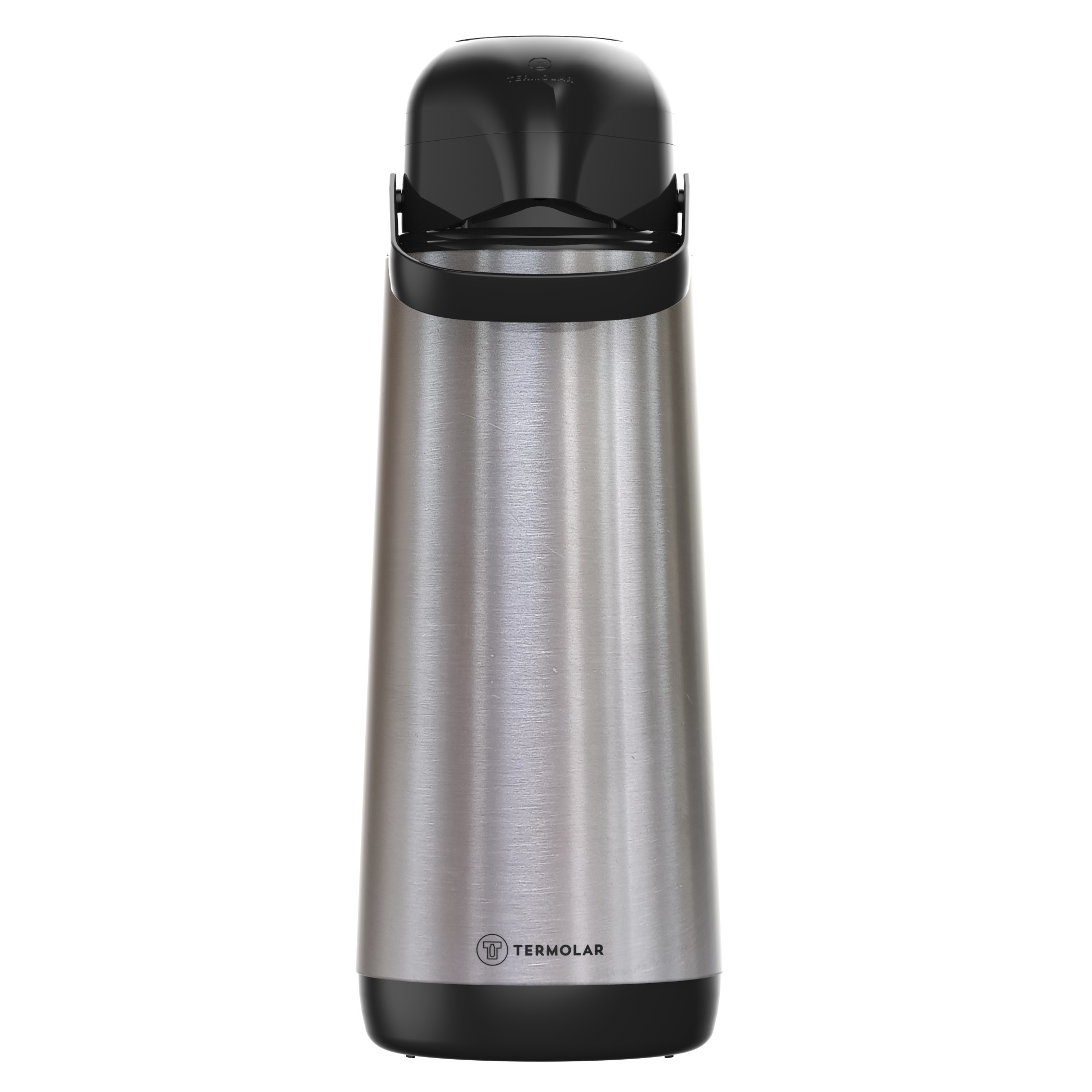 Termo con Bomba Termolar 1,8 Lts Acero Inoxidable Gris