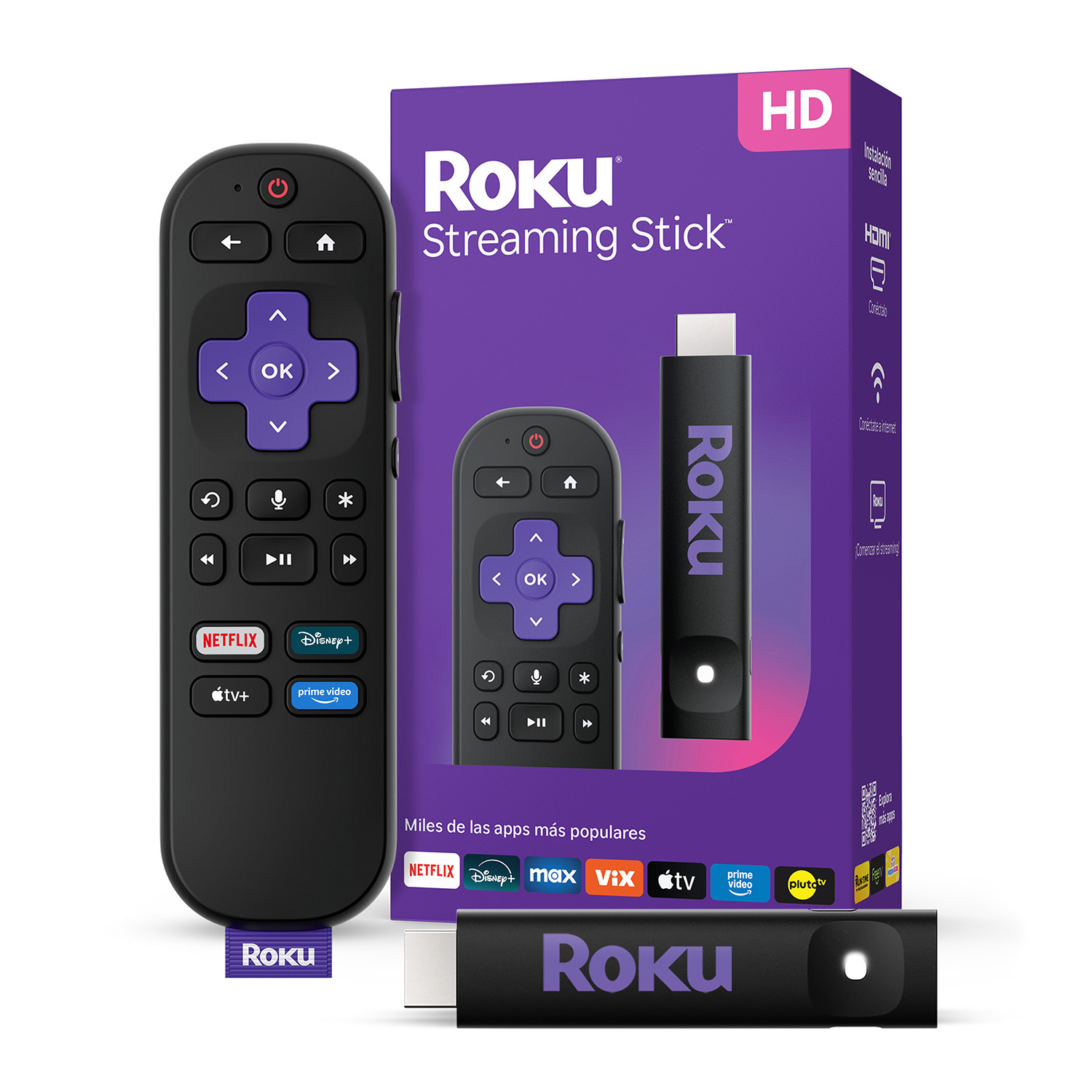 Reproductor Streaming Roku Stick 3840MX