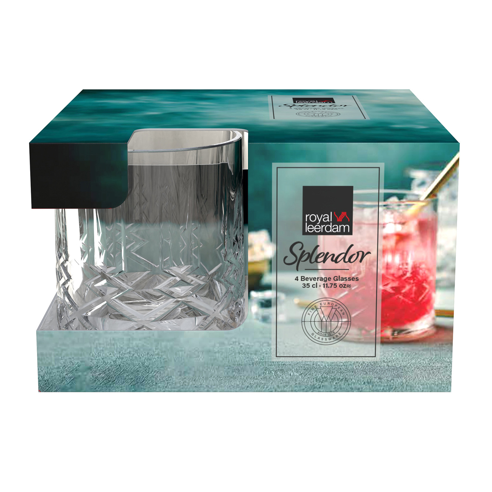 Set de Vasos x4 Unid. Splendor 350 Ml
