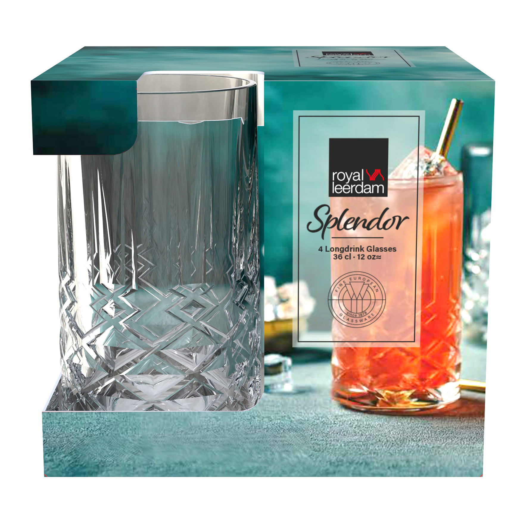 Set de Vasos x4 Unid. Splendor 360 Ml
