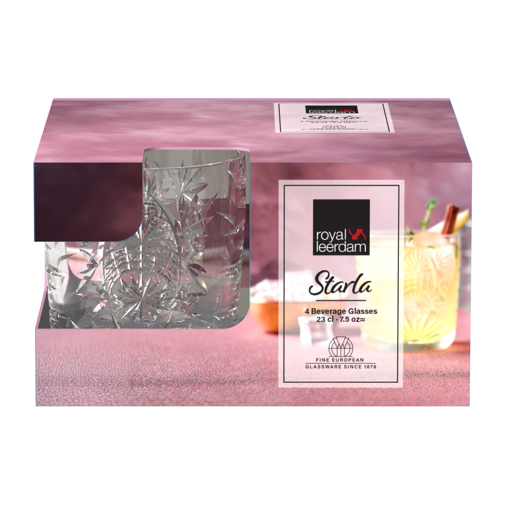 Set de Vasos x4 Unid. Starla 230 Ml