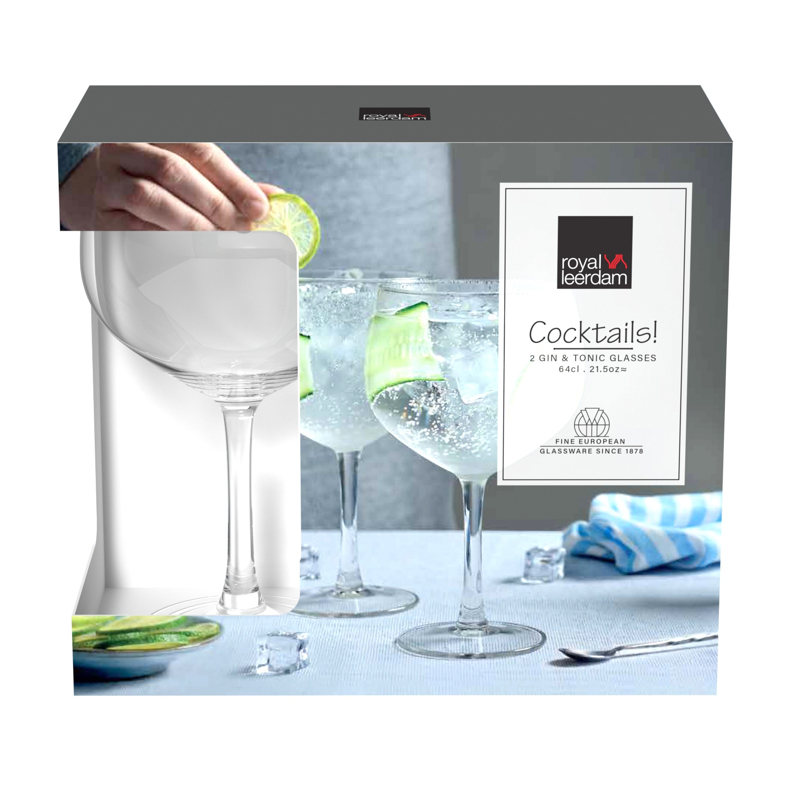 Set de Copas Gin Tonic x2 Unid. Cocktails 640 Ml