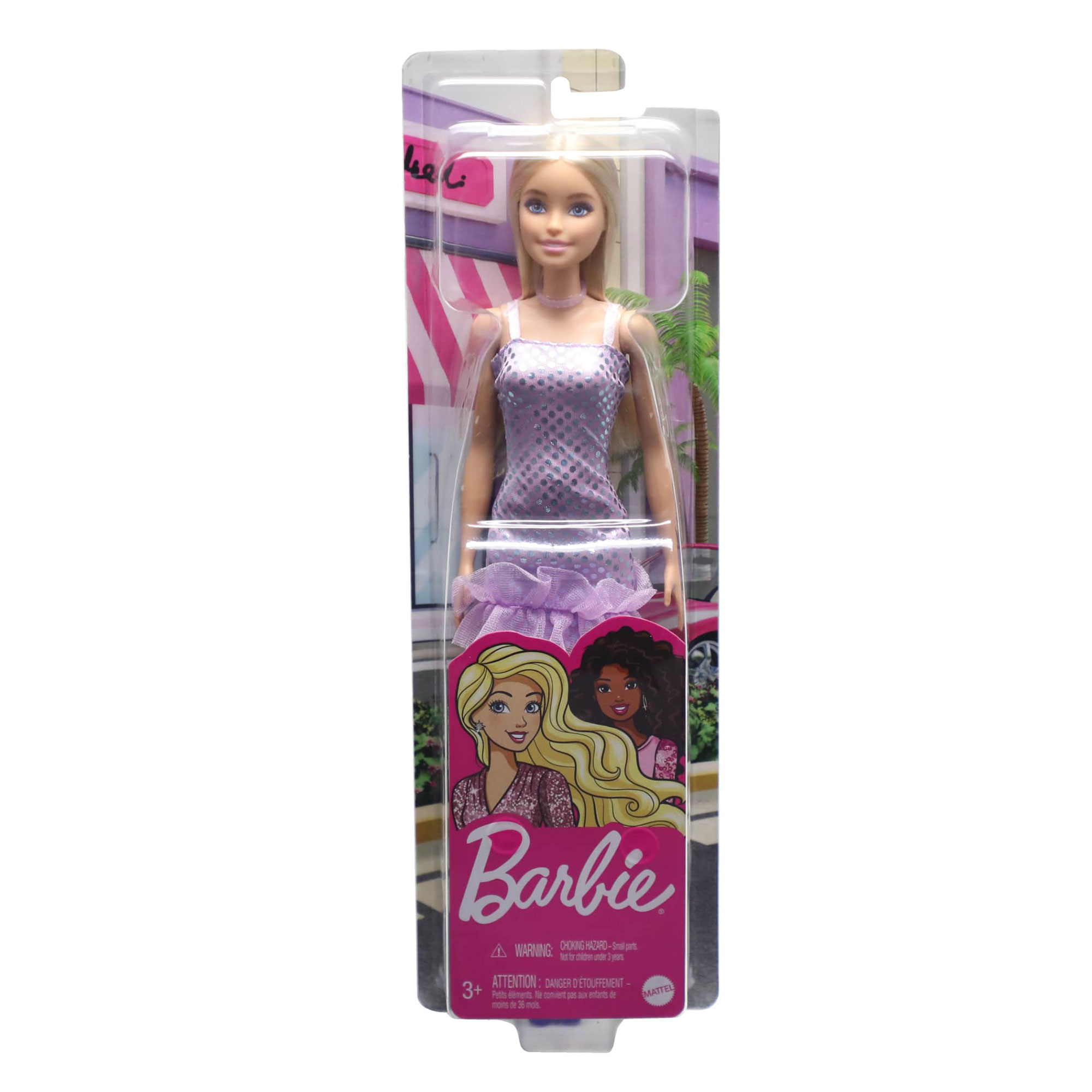 Muñeca Barbie Fab Fashion & Beauty Vestido Lila