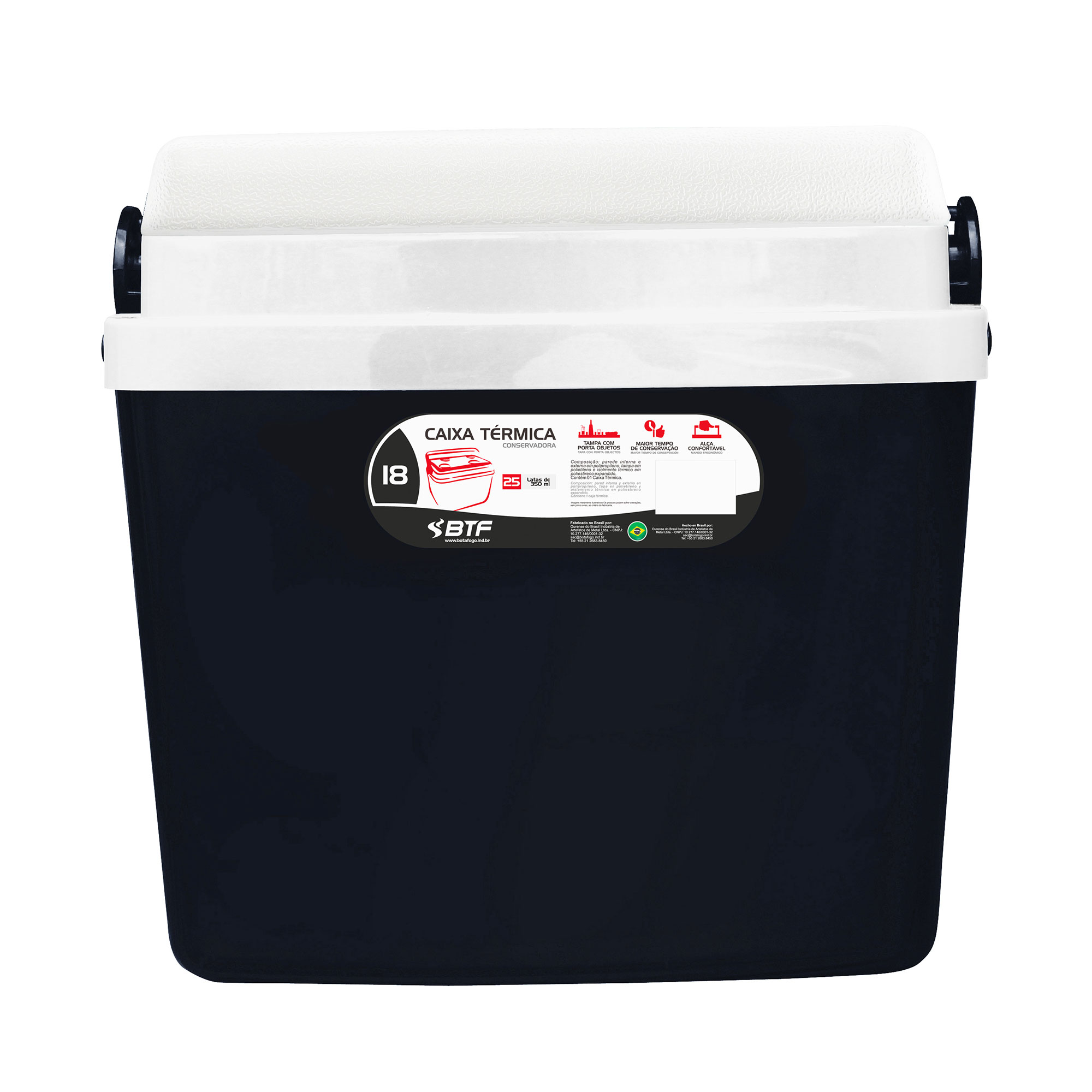 Conservadora Botafogo 12 Lts Negra