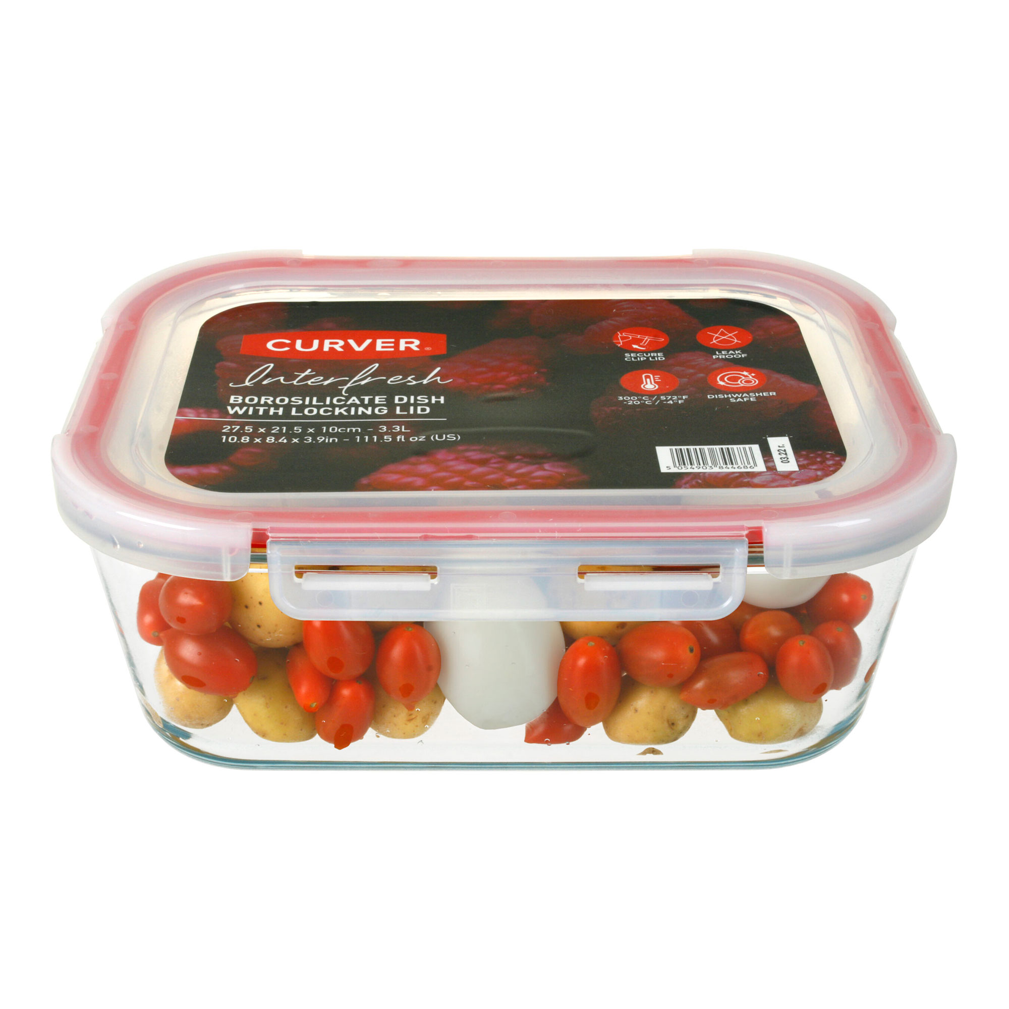 Organizador Hermético Vidrio Rectangular Aston