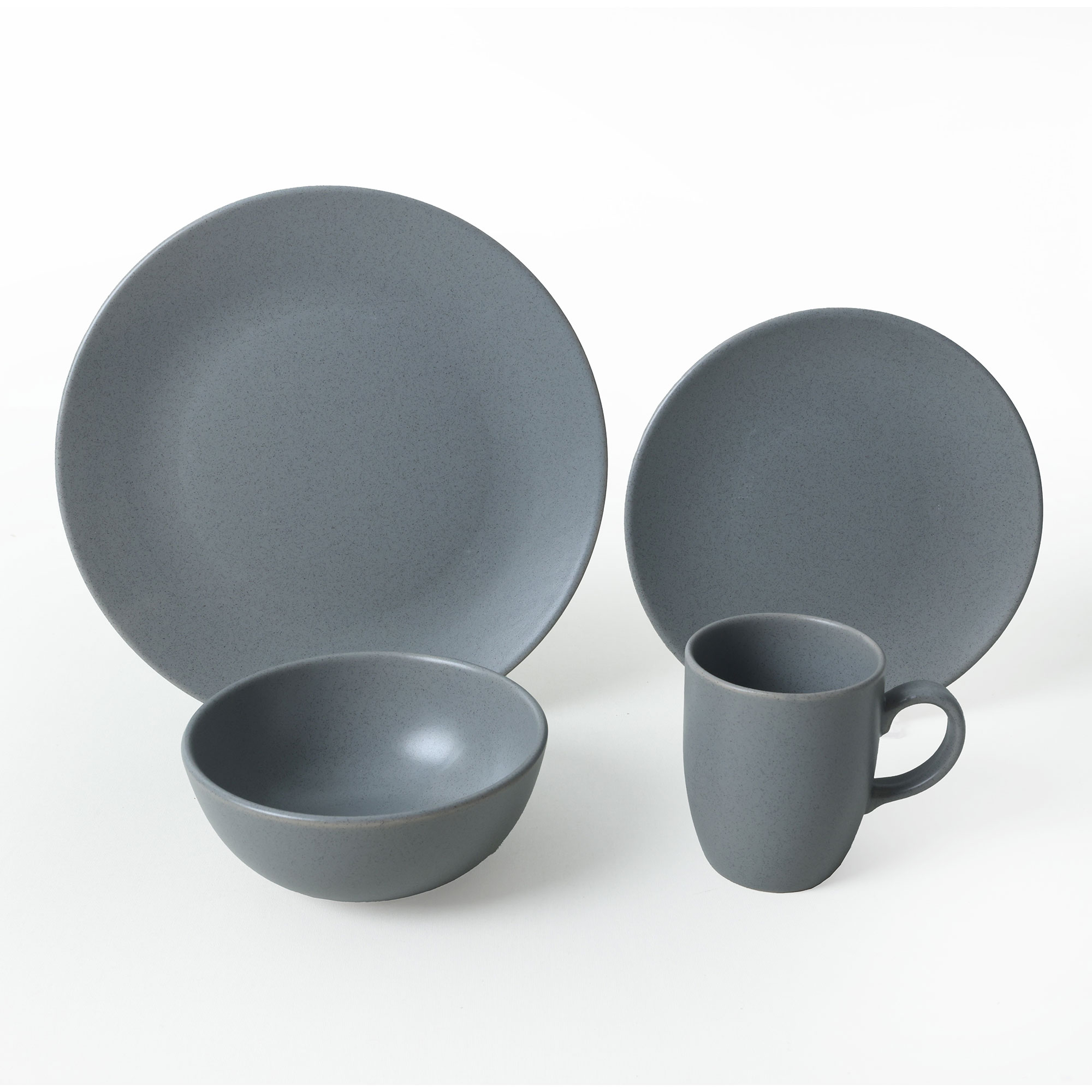 Set de Vajilla 16 Piezas Aston Gris