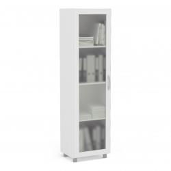 Despensero 1 puerta Vidrio Blanco 150x42x31 cm
