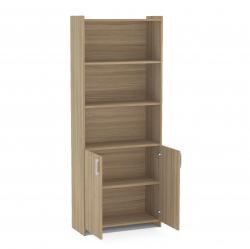 Biblioteca con puertas Castaño 211542 177x30x70 cm