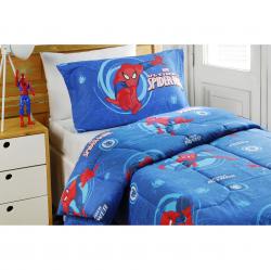 Acolchado 1 1/2 Plaza Piñata Doble Faz Spiderman 