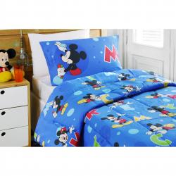 Acolchado 1 1/2 Plaza Piñata Doble Faz Mickey
