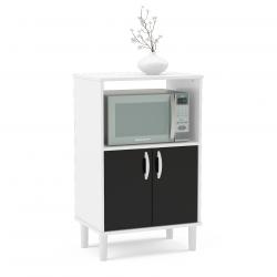 Rack para  Microondas 336032 Blanco y Negro
