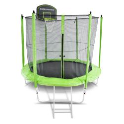 Trampolín Biosports  200 cm  con red y aro de basket