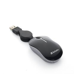 Mouse Óptico 98113 con Cable Verbatim Negro
