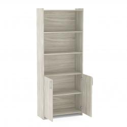 Biblioteca con puertas Gris 211572 177x30x70 cm