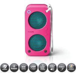 Parlante Portátil Bluetooth Philips SB-5200 10W Rosa