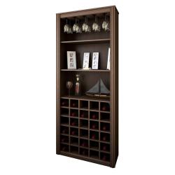 Biblioteca con estantes y bodega Reproex Tabaco