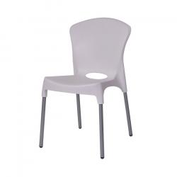 Silla Zafiro Apilable Blanca