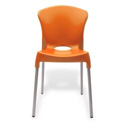 Silla Zafiro Apilable Naranja