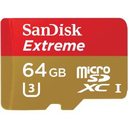 Memoria Sandisk MicroSD 64 GB Extreme + Adaptador SD
