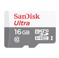 Memoria Sandisk MicroSD 16 GB Ultra + Adaptador SD