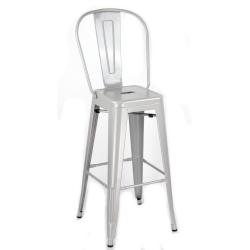 Silla Alta Tolix Plateada