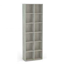 Biblioteca Caracol 12 nichos Gris 2342