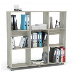 Biblioteca Caracol 9 nichos Gris 2341