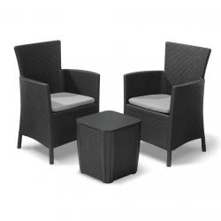 Set de Mesa y 2 Sillones Iowa Graphito