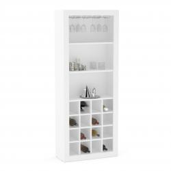 Biblioteca con cava Blanco 160498