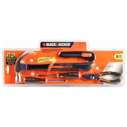 Set de Herramientas Manuales Black & Decker 5 Piezas