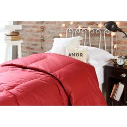 Acolchado de pluma Linen´s 1 1/2 Plazas 160x225 Bordo