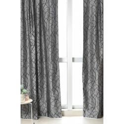 Cortina Jacquard 2 Paños 210x280 cm Gris