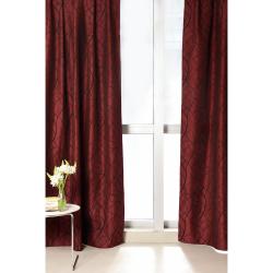 Cortina Jacquard 2 Paños 210x280 cm Bordo